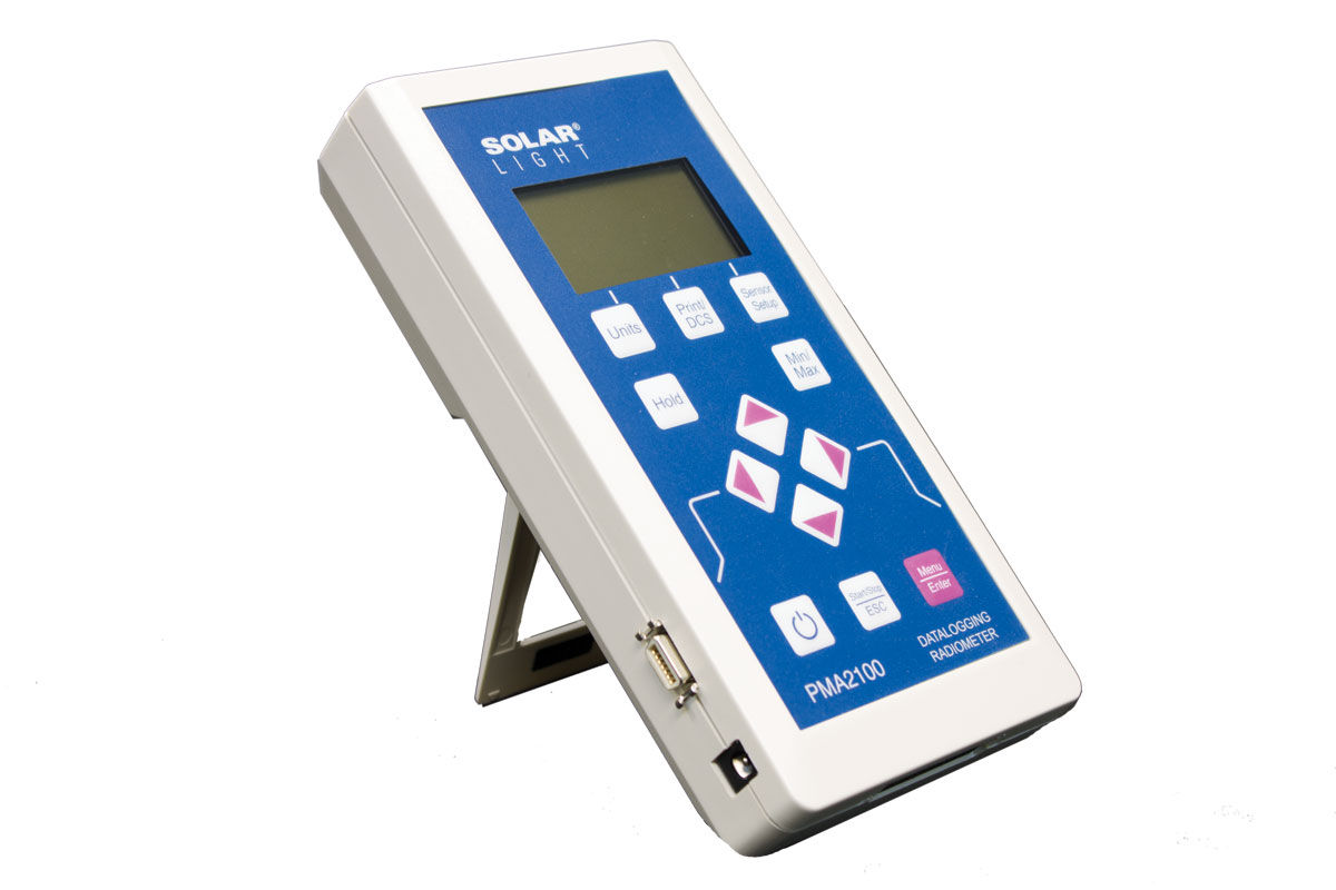 Picture of Model PMA2100 Dual-Input Data Logging Radiometer side picture